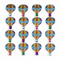 EK Success - Jolee's Boutique - 3 Dimensional Stickers with Foil Gem and Glitter Accents - Hot Air Balloon Repeats