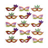 EK Success - Jolee's Boutique - 3 Dimensional Stickers with Foil Gem and Glitter Accents - Mardi Gras Masks Repeats