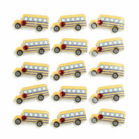 EK Success - Jolee's Boutique - 3 Dimensional Stickers with Gem and Glitter Accents - School Bus Repeats