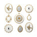 EK Success - Jolee's Boutique - French General Collection - Jewels - Layered Mother of Pearl