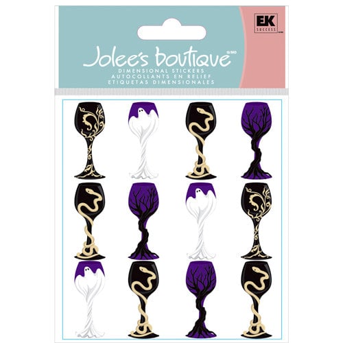 EK Success - Jolee's Boutique - Halloween Collection - 3 Dimensional Stickers - Halloween Goblets