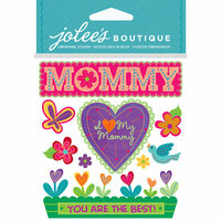 EK Success - Jolee's Boutique - Core Refresh Collection - 3 Dimensional Stickers with Gem Accents - I Love My Mommy