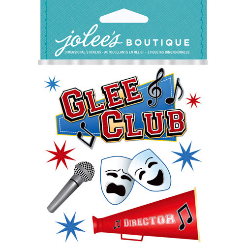 EK Success - Jolee's Boutique - Core Refresh Collection - 3 Dimensional Stickers Foil and Gem Accents - Glee Club