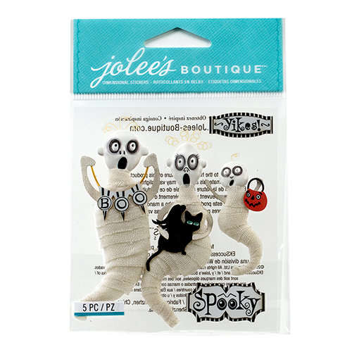 EK Success - Jolee's Boutique - Halloween 2013 Collection - 3D Stickers - Wrapped Ghosts