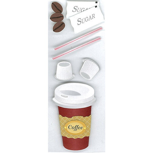 EK Success - Jolee's By You - Dimensional Stickers - Coffee, CLEARANCE