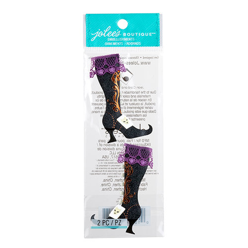 EK Success - Jolee's Boutique - Halloween 2013 Collection - 3D Stickers with Foil Accents - Witch Boots