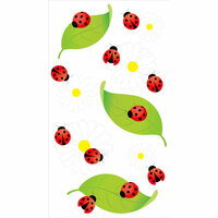 EK Success - Jolee's Boutique - 3 Dimensional Stickers with Epoxy and Glitter Accents - Vellum Ladybugs