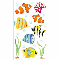 EK Success - Jolee's Boutique - 3 Dimensional Stickers with Epoxy and Glitter Accents - Vellum Tropical Fish
