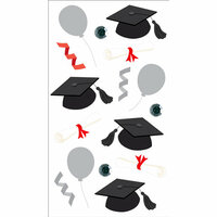 EK Success - Jolee's Boutique - 3 Dimensional Stickers with Glitter and Gem Accents - Vellum Graduation