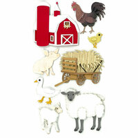 EK Success - Jolee's Boutique - 3 Dimensional Stickers - Barnyard