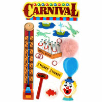 EK Success - Jolee's Boutique - 3 Dimensional Stickers with Epoxy Foil and Glitter Accents - Carnival Games