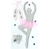 EK Success - Jolee's Boutique - Parcel Refresh Collection - 3 Dimensional Stickers with Gem and Glitter Accents - Ballerina
