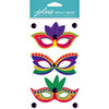 EK Success - Jolee's Boutique - Dress Ups Collection - 3 Dimensional Stickers - Mardi Gras Masks
