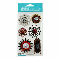 EK Success - Jolee's Boutique - Halloween 2013 Collection - 3D Stickers - Large Doily Medallions