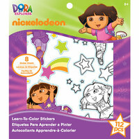 EK Success - Nickelodeon Collection - Learn to Color Stickers - Dora the Explorer