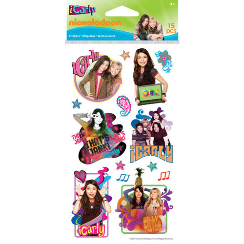 EK Success - Nickelodeon Collection - Epoxy Stickers - iCarly