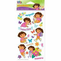 EK Success - Nickelodeon Collection - Epoxy Stickers - Dora the Explorer