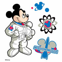 EK Success - Disney Collection - 3 Dimensional Stickers with Epoxy Foil and Varnish Accents - Mickey Space