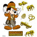 EK Success - Disney Collection - 3 Dimensional Stickers - Mickey Safari