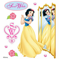 EK Success - Disney Collection - 3 Dimensional Stickers with Epoxy Foil and Gem Accents - Snow White Reflection
