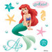 EK Success - Disney Collection - 3 Dimensional Stickers with Foil Gem and Glitter Accents - Ariel
