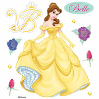 EK Success - Disney Collection - 3 Dimensional Stickers with Epoxy Foil and Gem Accents - Belle