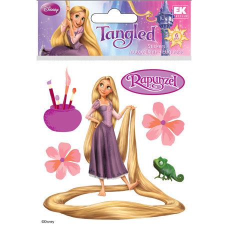 EK Success - Disney Collection - 3 Dimensional Stickers with Epoxy Gem and Glitter Accents - Rapunzel