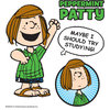 EK Success - Peanuts Collection - 3 Dimensional Stickers with Epoxy Foil and Glitter Accents - Peppermint Patty