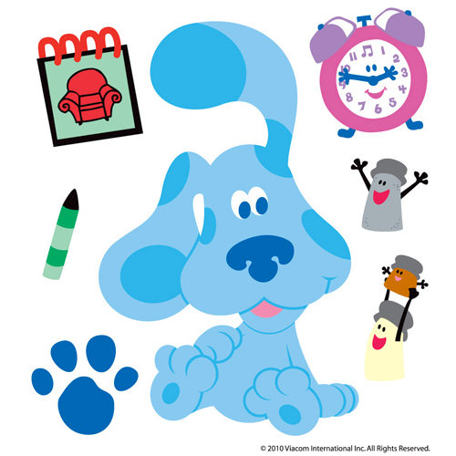 EK Success - Nickelodeon Collection - 3 Dimensional Stickers with Epoxy and Varnish Accents - Blues Clues