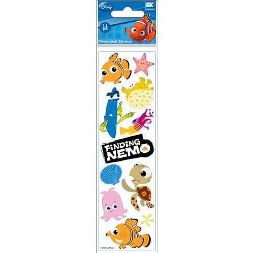 EK Success - Disney Collection - 3 Dimensional Stickers with Varnish Accents - Finding Nemo