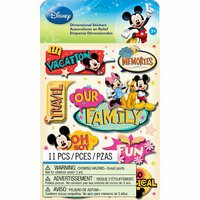 EK Success - Disney Collection - Mickey Family - 3 Dimensional Stickers with Glitter Accents