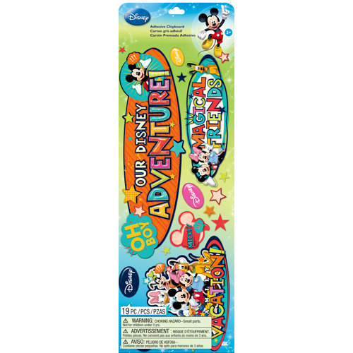 EK Success - Disney Collection - Mickey Family - Adhesive Chipboard with Epoxy Accents - Titles