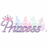 EK Success - Disney Collection - 3 Dimensional Stickers with Epoxy Gem Glitter and Varnish Accents - Princess Glitter