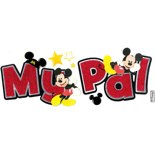EK Success - Disney Collection - 3 Dimensional Title Stickers with Epoxy and Glitter Accents - Mickey My Pal