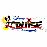 EK Success - Disney Collection - 3 Dimensional Title Stickers with Epoxy Foil and Glitter Accents - Disney Cruise