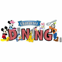 EK Success - Disney Collection - 3 Dimensional Title Stickers with Foil Accents - Character Dining