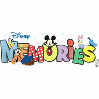 EK Success - Disney Collection - 3 Dimensional Title Stickers with Glitter Accents - Memories