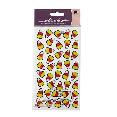 EK Success - Sticko Seasonal Stickers - Halloween - Friendly Candy Corn