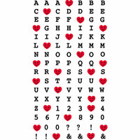 EK Success - Sticko Classic Stickers - Happy Heart Alphabet