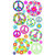 EK Success - Sticko Classic 58 Stickers - Floral Peace Signs