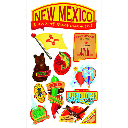 EK Success - Sticko Classic 58 Stickers - New Mexico