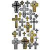 EK Success - Sticko Classic Collection - Stickers - Cross Repeats, CLEARANCE