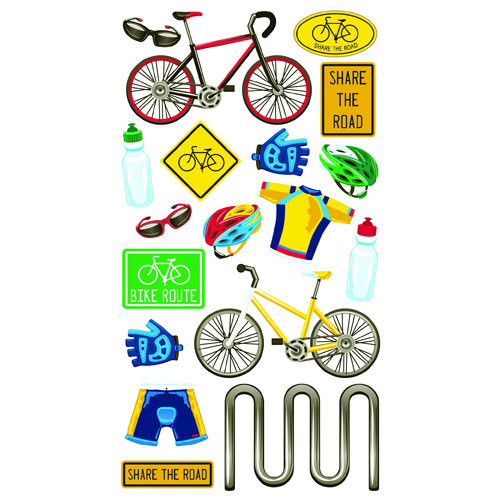 EK Success - Sticko Classic 58 Stickers - Biking