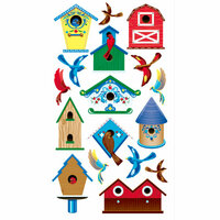 EK Success - Sticko Classic Collection - Stickers - Birds and Bird Houses, CLEARANCE