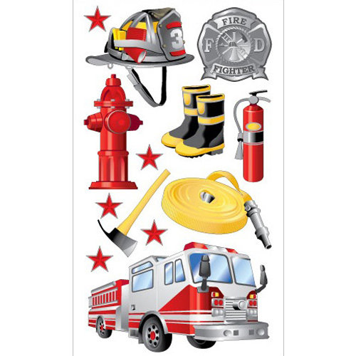 EK Success - Sticko Classic Collection - Stickers - Fireman