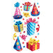 EK Success - Sticko Classic Collection - Stickers - Party Hats and Presents