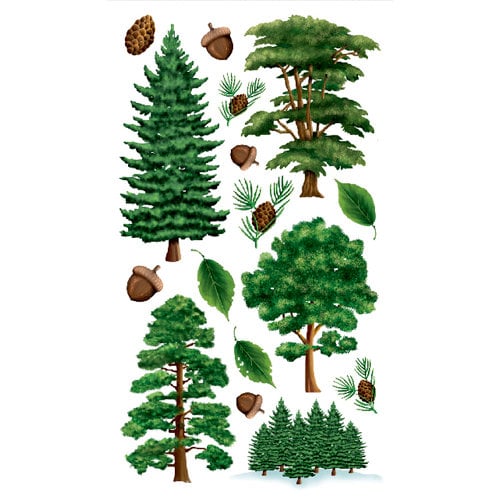 EK Success - Sticko Classic Collection - Stickers - Majestic Trees