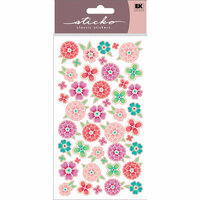 EK Success - Sticko Classic Collection - Stickers - Flower Tropics