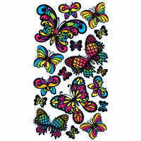 EK Success - Sticko Classic Collection - Stickers - Stained Glass Butterfly