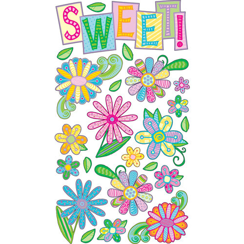 EK Success - Sticko Classic Collection - Stickers - Sweet Flower